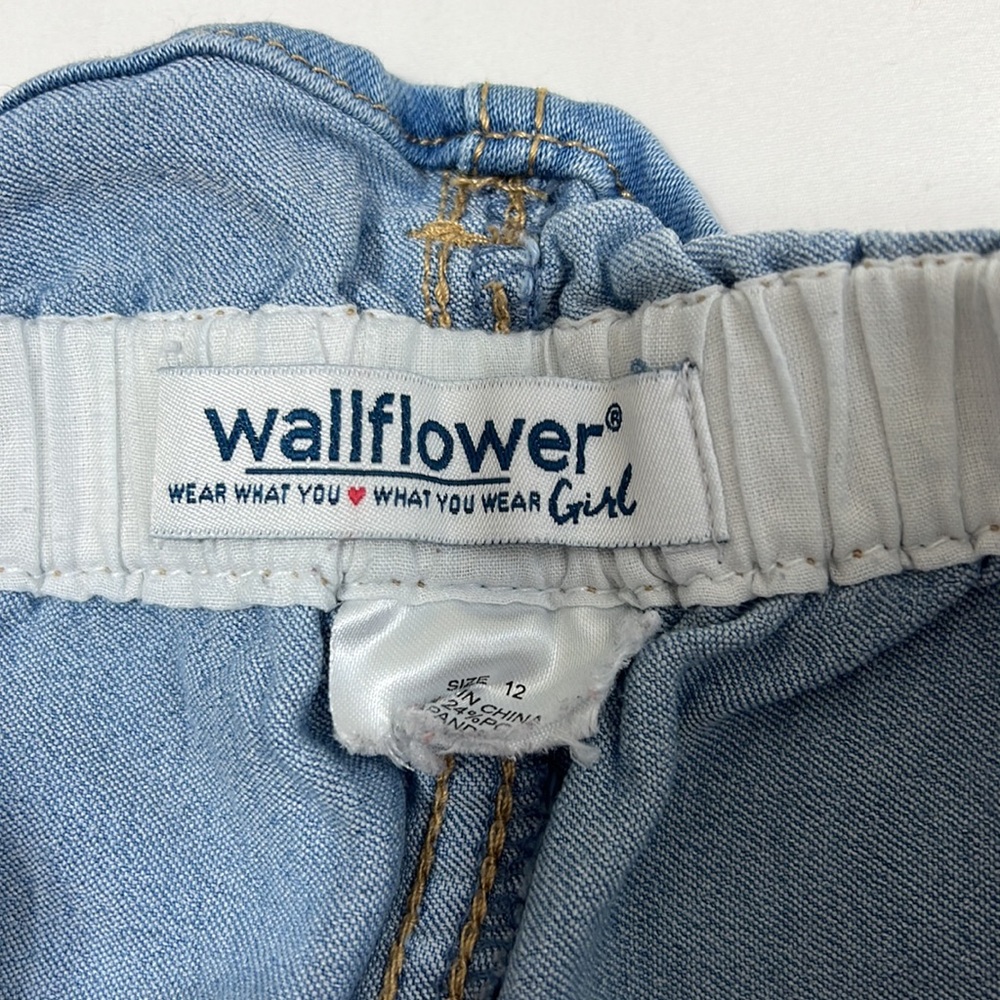 🌙Wallflower Denim High-Waisted Paper-bag Shorts (FREE) - Picture 3 of 9